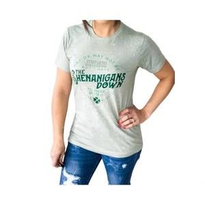 NEW SOUTHERN BLISS shenanigans graphic tee in green